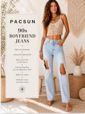 PacSun 90’s Boyfriend Jeans Size 30